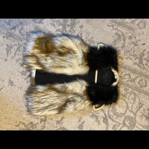 Faux fur vest